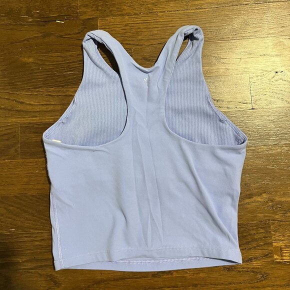Athleta Girl baby blue high-neck bra size L/12 - Picture 3 of 4